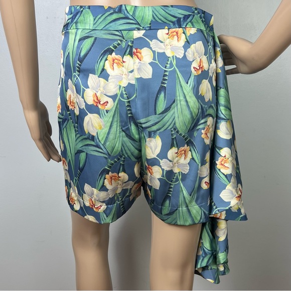 NEW PATBO BLUE FLORAL PRINT SHORTS - Picture 7 of 8